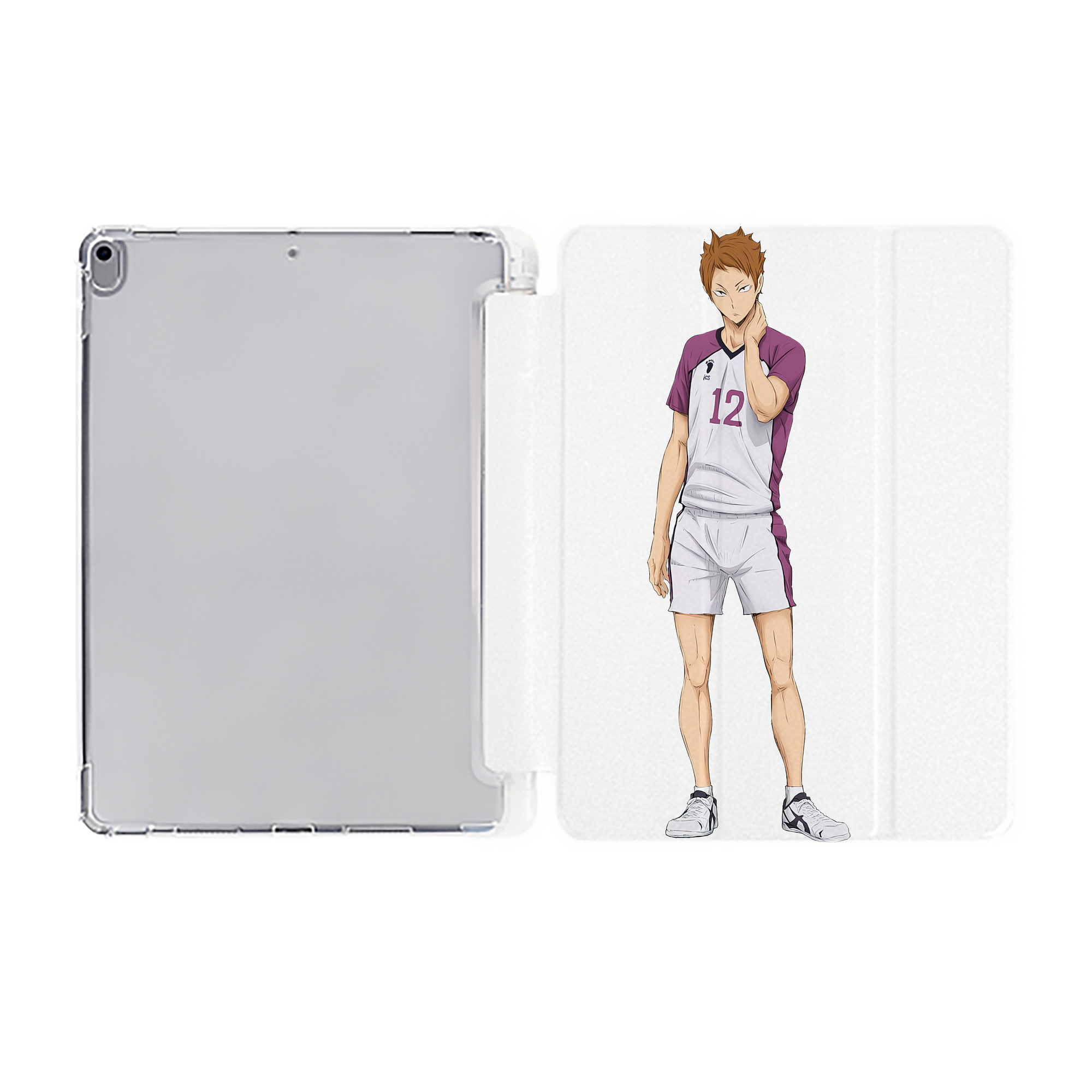 （画像用） ハイキュー!! Haikyu!! IPad ケース ペン収納付き 三つ折りスタンド PUレザー×シリコン 対応機種9.5/10.5/10.9インチ